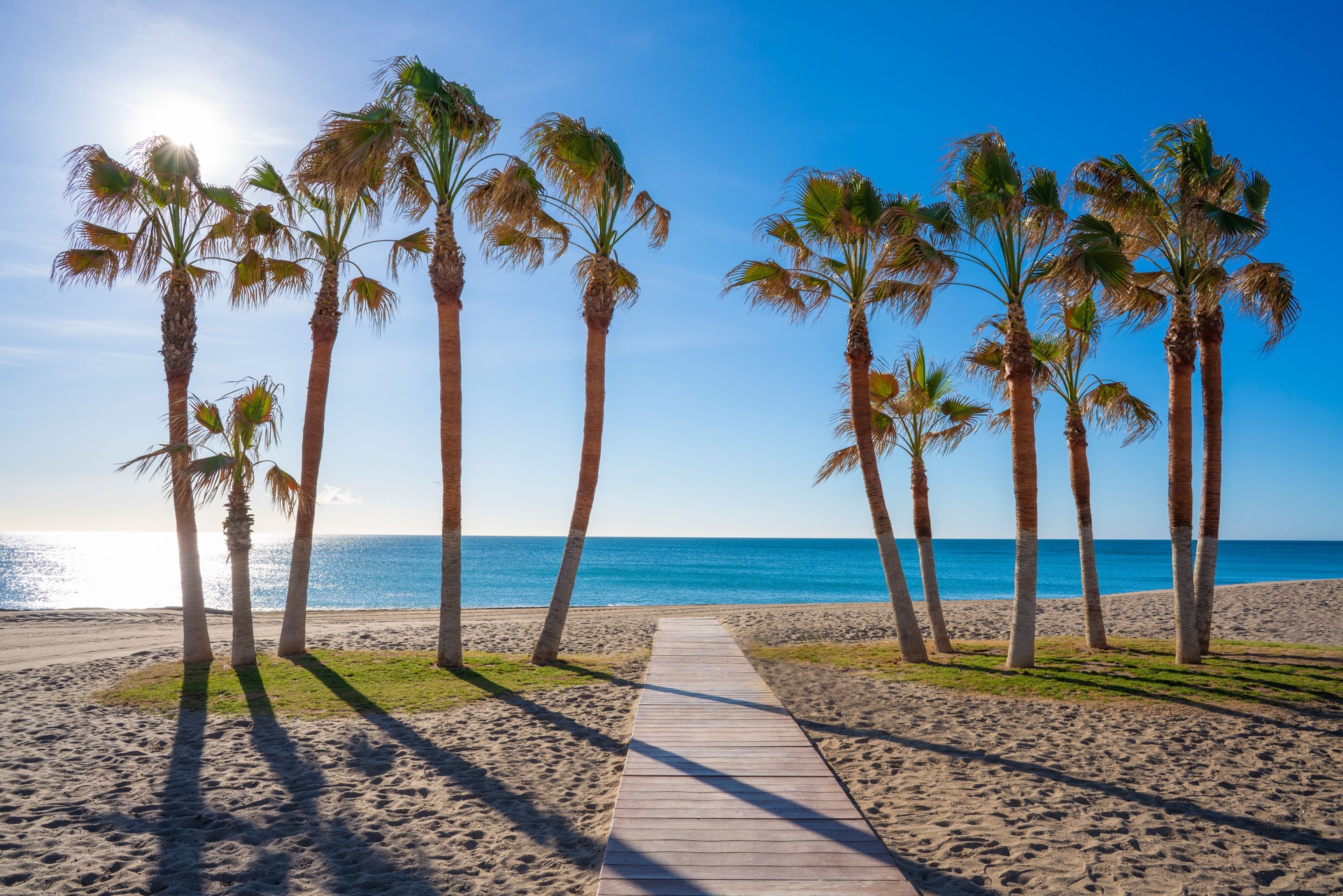 Playa La Cala de Mijas Costa near Marbella in costa del Sol of M